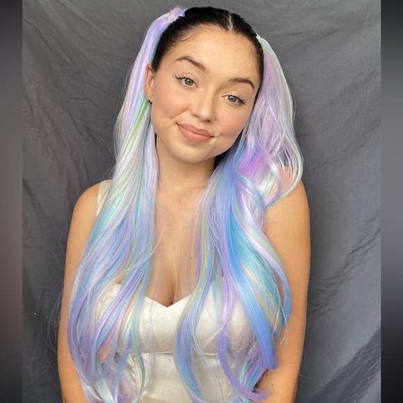 INH Hair Unicorn Brit Ponytail Extension, Limited Edition Insert Name Here, New - Picture 6 of 7